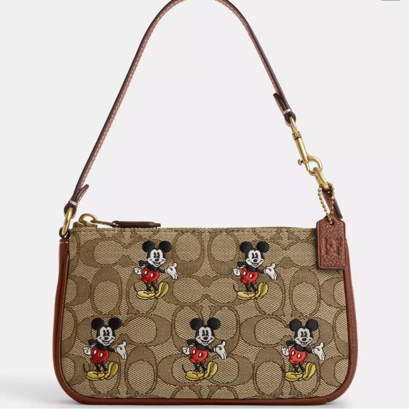 Disney X Coach Nolita 19 In Signature Jacquard With Mickey Mouse Print - Picture 1 of 8